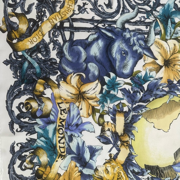 ***RARE*** Dior Le Monde Tarot Silk Scarf - Picture 2 of 7
